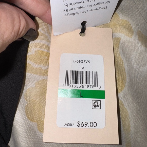 NWT Ivanka Trump Charcoal Blouse - Picture 6 of 6